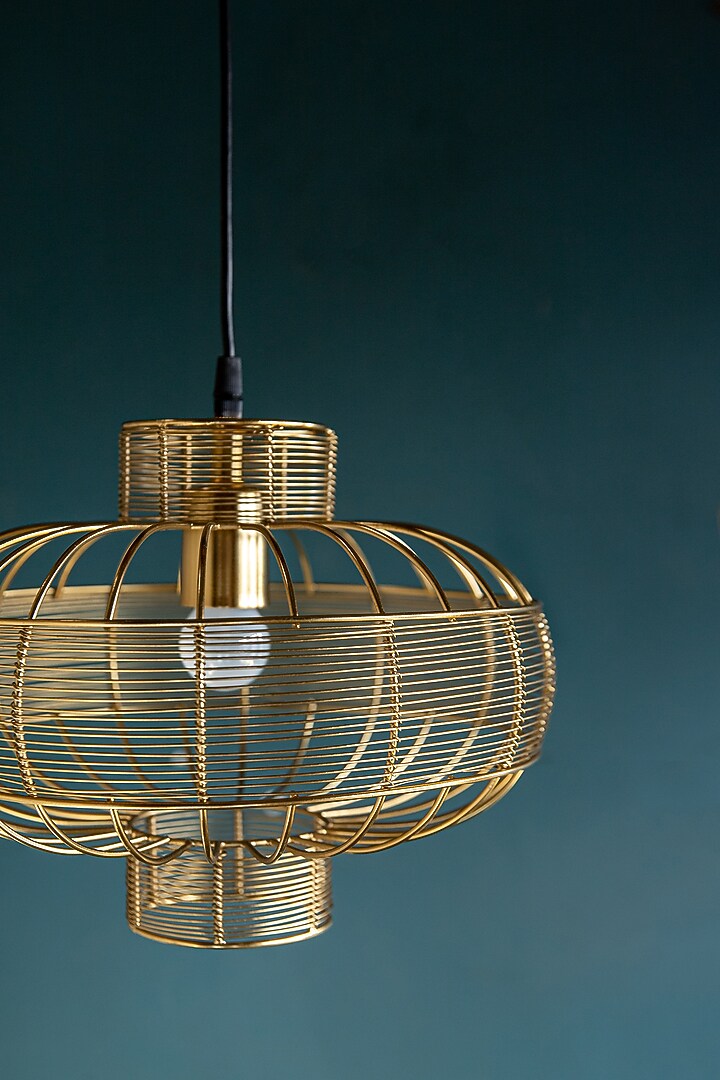 Shiny Gold Fio Pendant Light by Logam at Pernia's Pop Up Shop
