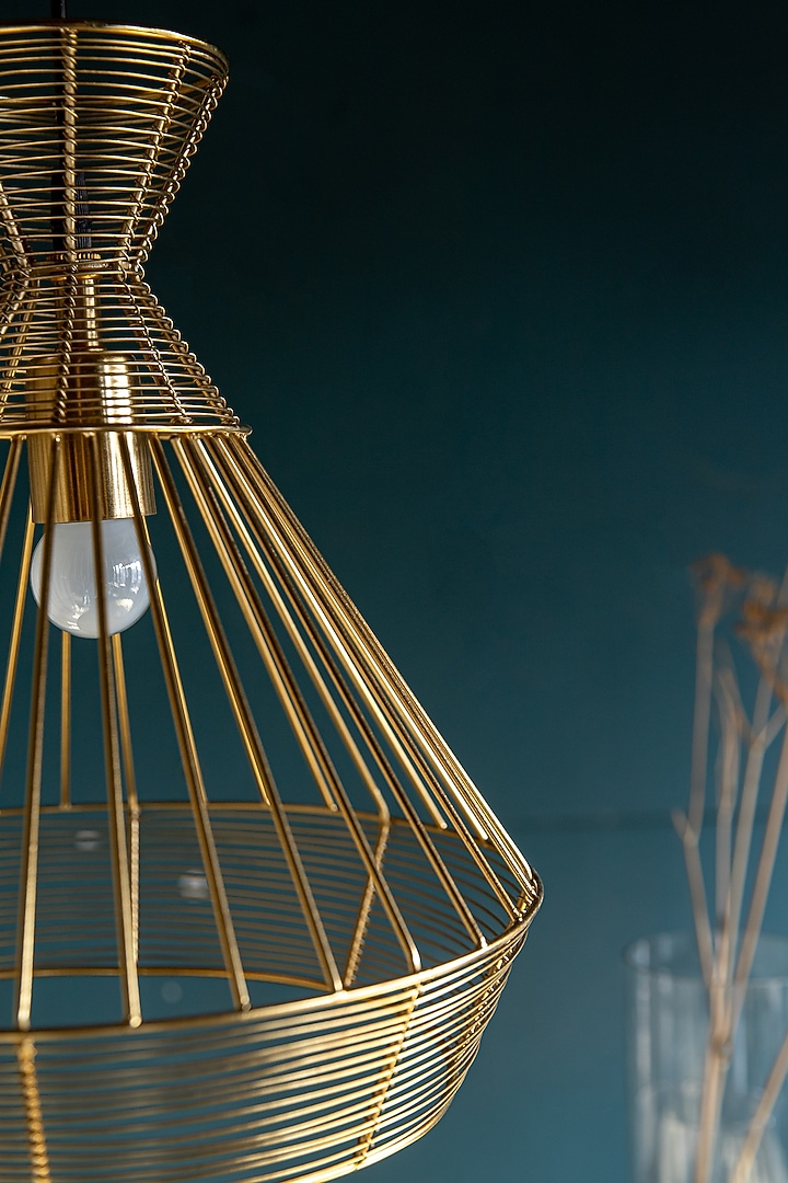 Shiny Gold Viela Pendant Light by Logam at Pernia's Pop Up Shop
