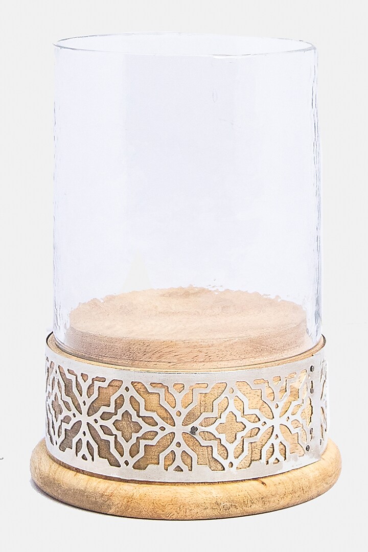 Antique Copper Aluminium & Glass Candle Holder by Logam at Pernia's Pop Up Shop