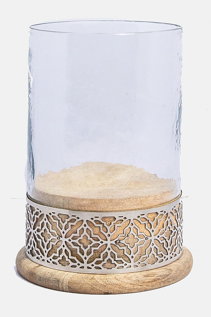 Shiny Gold Aluminium & Glass Candle Holder by Logam at Pernia's Pop Up Shop