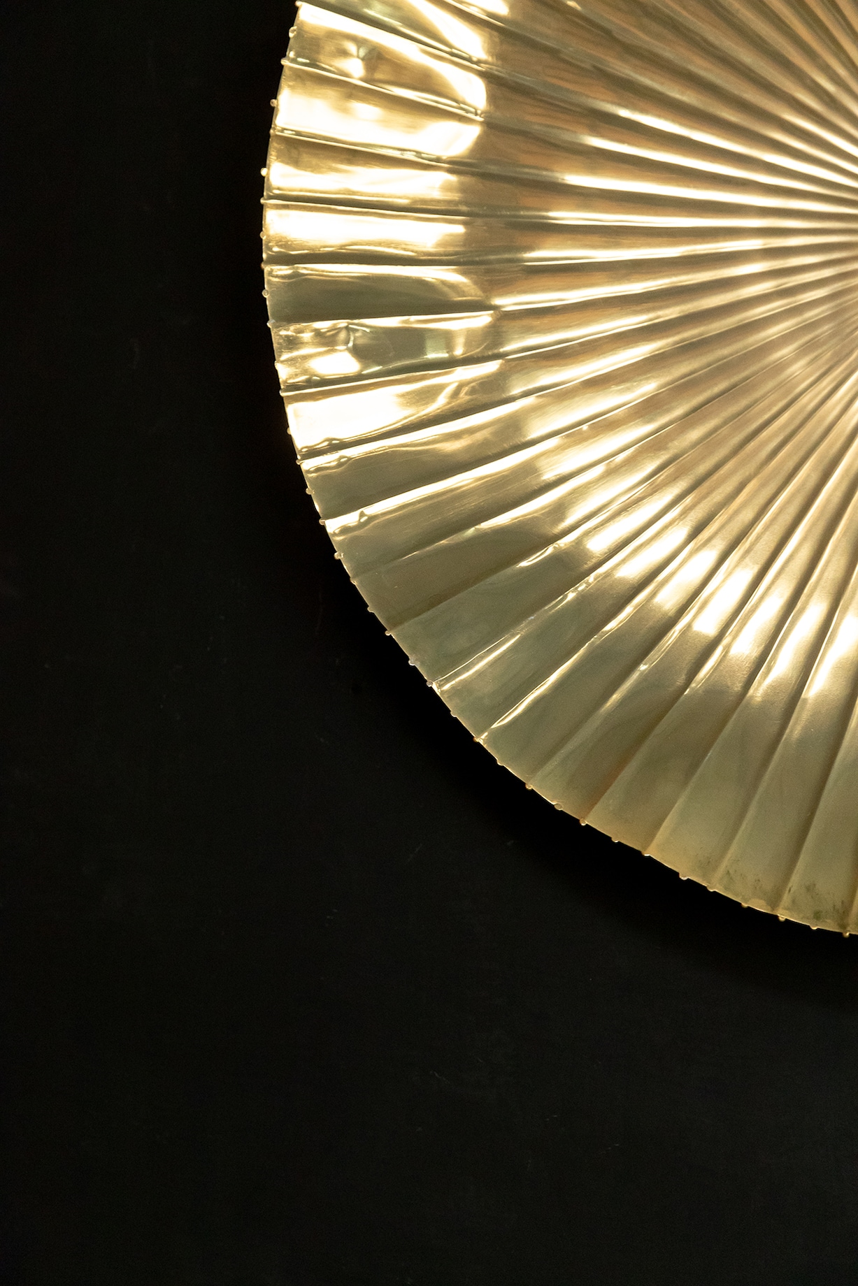 Gold Metal Disc Wall Art Design by Logam at Pernia's Pop Up Shop 2024