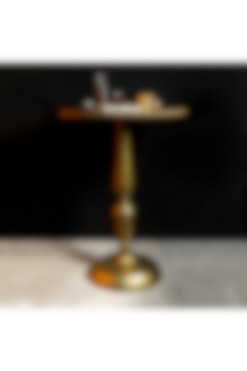 Gold Finished Cosmopolitan Accent Table by Logam