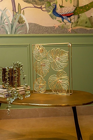 Shiny Gold Mild Steel Wall Sconce by Logam
