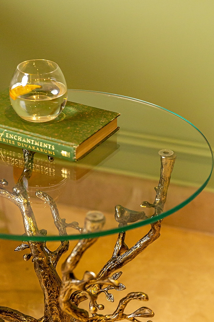 Antique Brass Aluminium Table by Logam at Pernia's Pop Up Shop