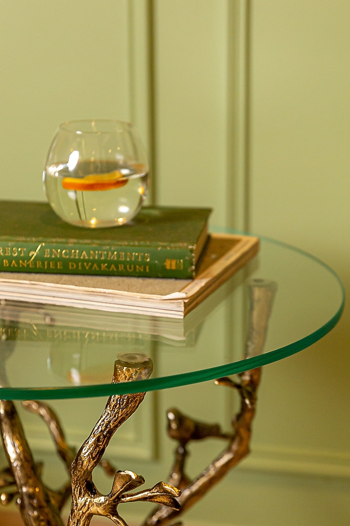 Antique Brass Aluminium Table by Logam at Pernia's Pop Up Shop