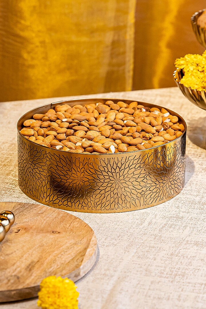 Brass Antique Mango Wood Box by Logam at Pernia's Pop Up Shop