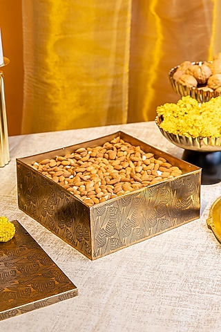 Brass Antique Mild Steel Box by Logam