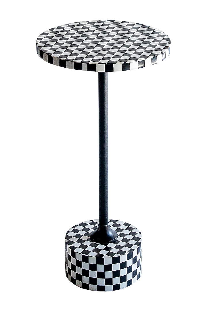 Black & White Resin Side Table by Logam at Pernia's Pop Up Shop