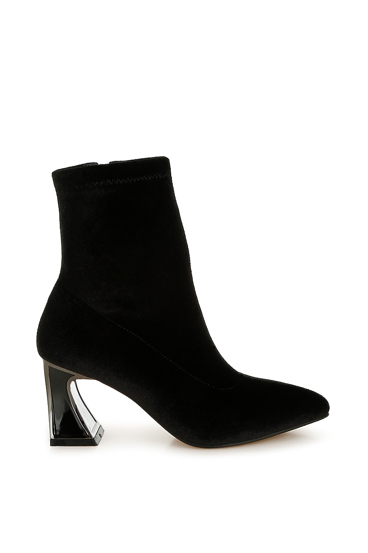 Black Velvet Boots by London Rag at Pernia's Pop Up Shop