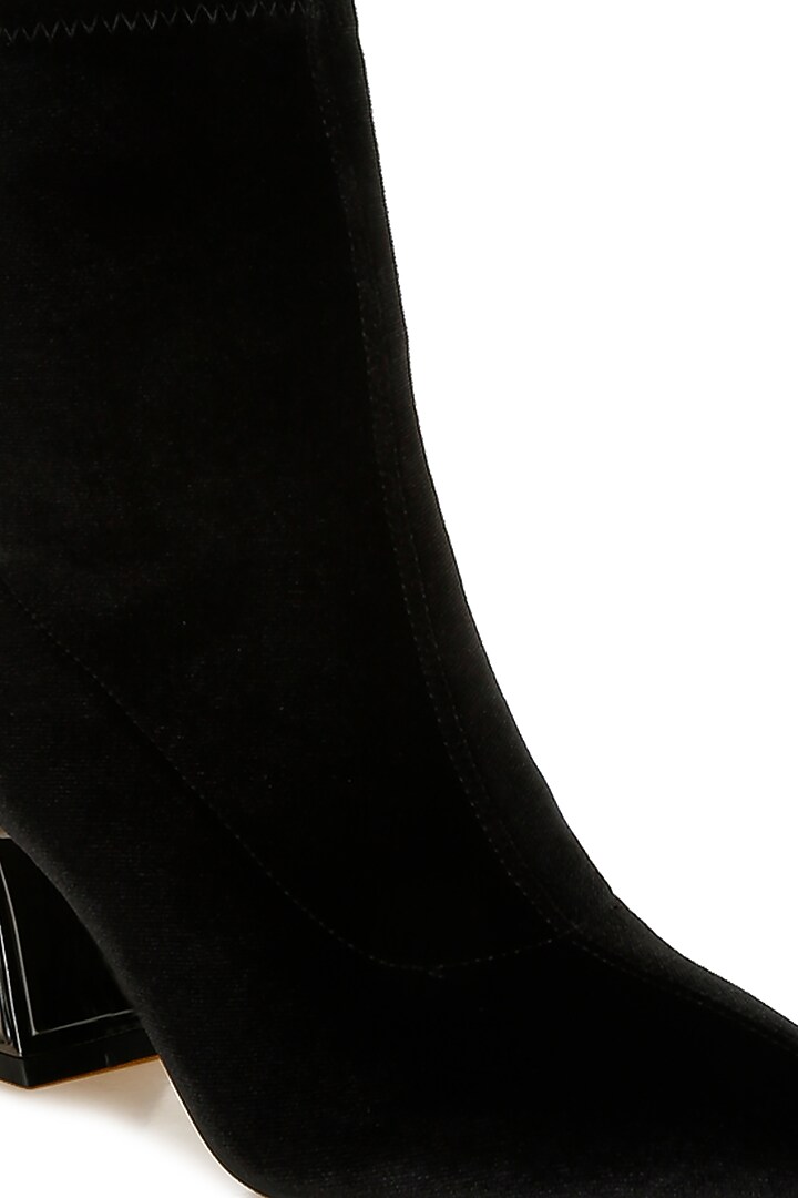 Black Velvet Boots by London Rag at Pernia's Pop Up Shop