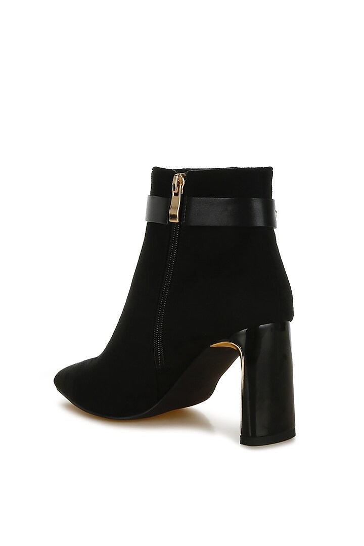 Black Microfiber Boots by London Rag at Pernia's Pop Up Shop