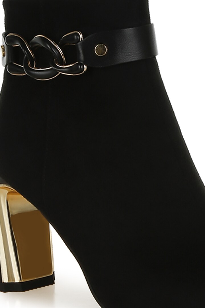 Black Microfiber Boots by London Rag at Pernia's Pop Up Shop