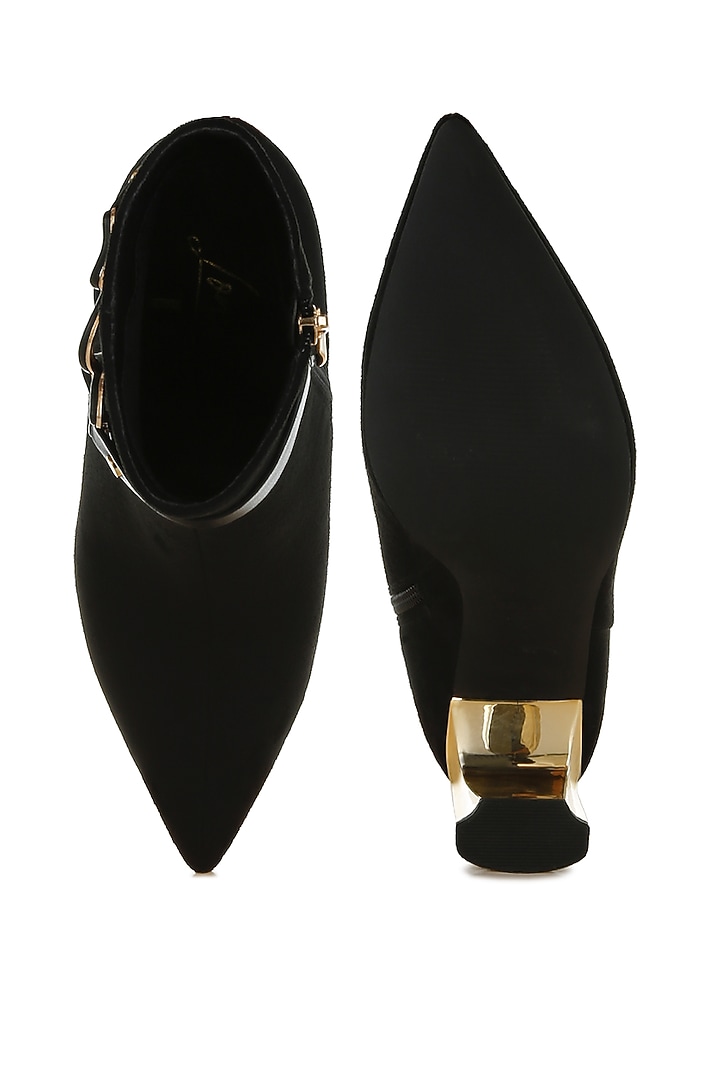 Black Microfiber Boots by London Rag at Pernia's Pop Up Shop