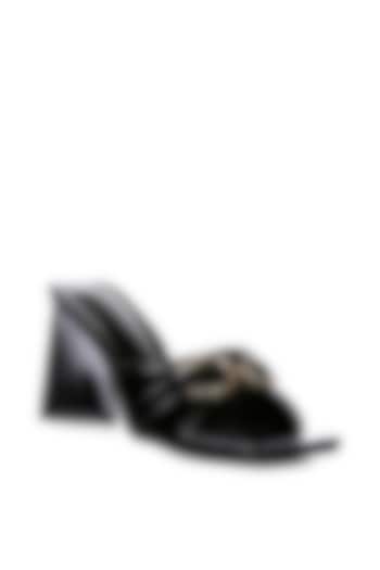 Black PU Heels by London Rag at Pernia's Pop Up Shop