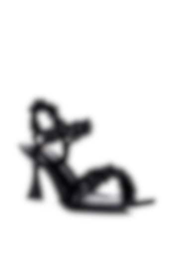 Black PU Spool Heels by London Rag at Pernia's Pop Up Shop