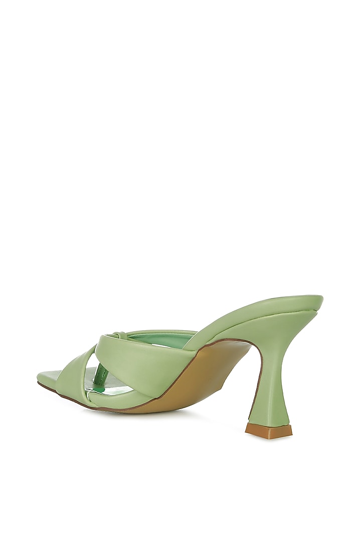 Green PU Thong Sandals by London Rag at Pernia's Pop Up Shop