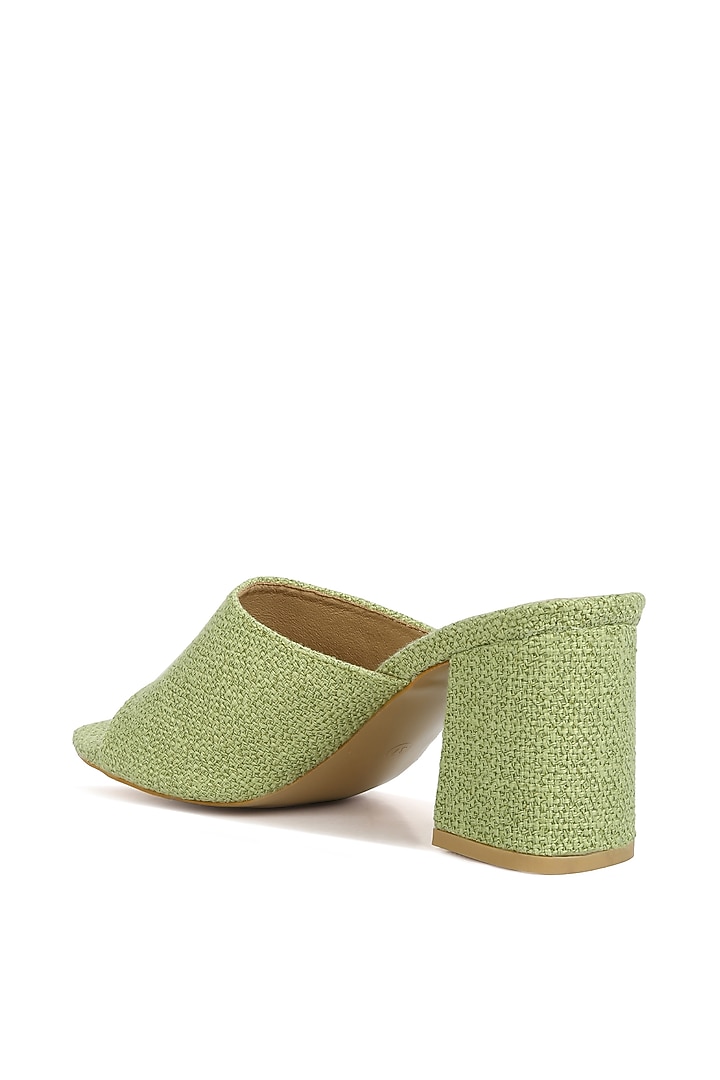 Green Canvas Slip-On Sandals by London Rag at Pernia's Pop Up Shop