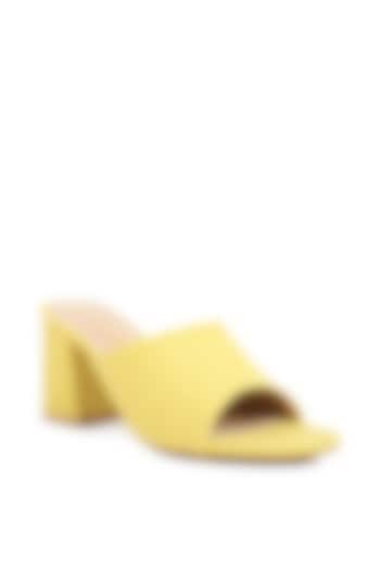 Yellow Canvas Slip-On Sandals by London Rag at Pernia's Pop Up Shop