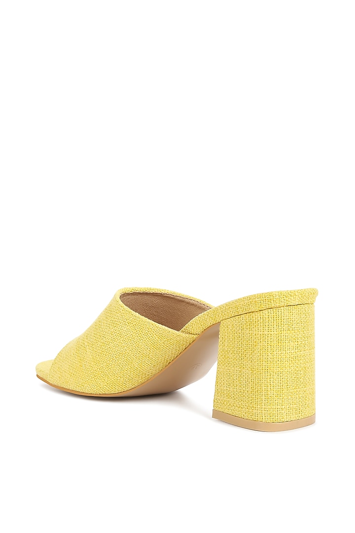 Yellow Canvas Slip-On Sandals by London Rag at Pernia's Pop Up Shop