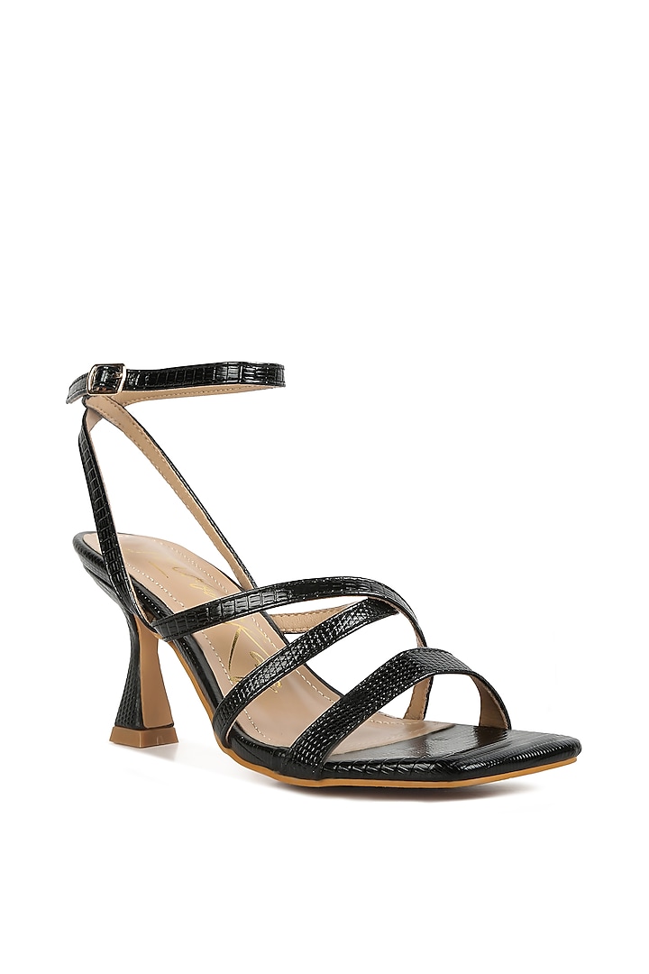 Black Canvas Spool Heels by London Rag at Pernia's Pop Up Shop