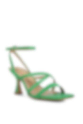 Green Canvas Spool Heels by London Rag at Pernia's Pop Up Shop