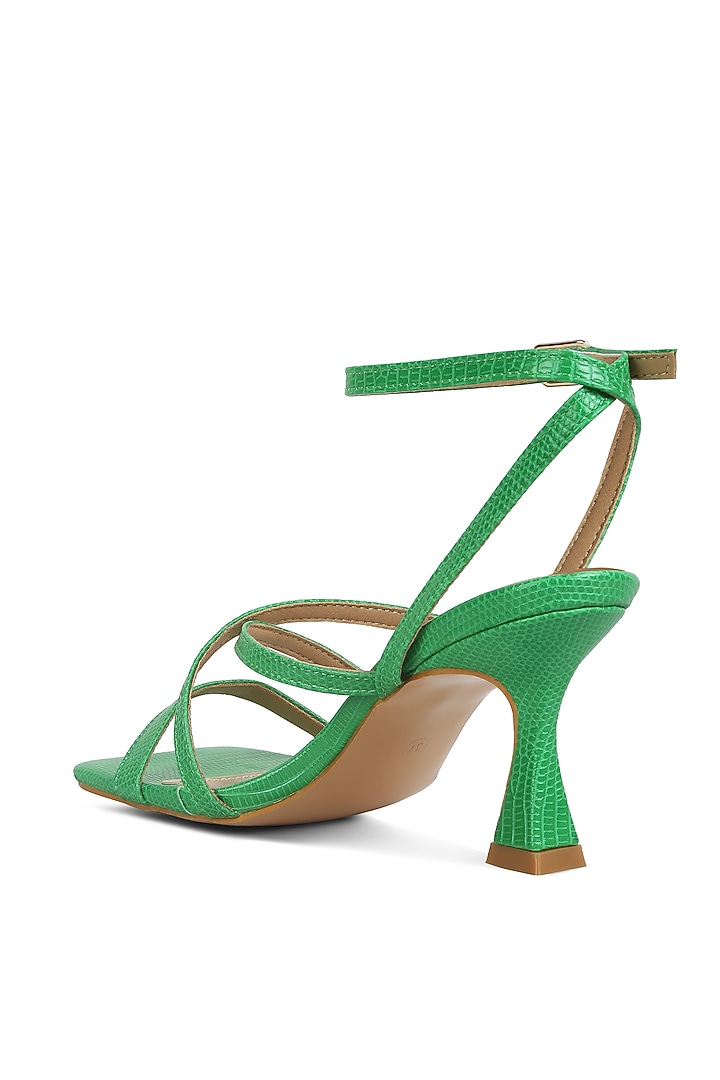 Green Canvas Spool Heels by London Rag at Pernia's Pop Up Shop