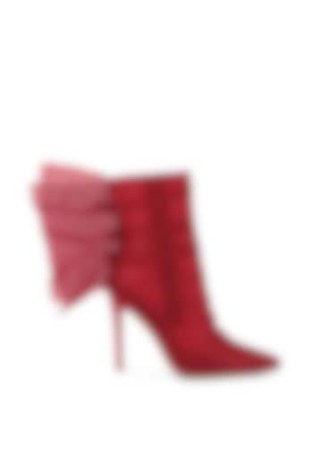 Red Organza Boots by London Rag