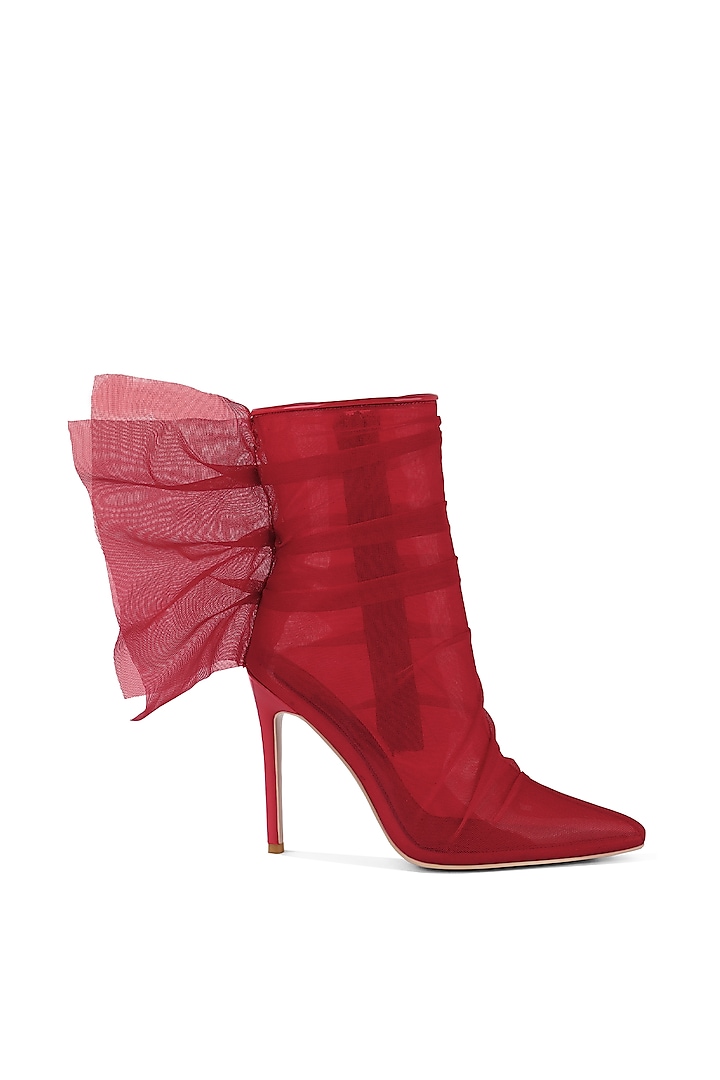 Red Organza Boots by London Rag