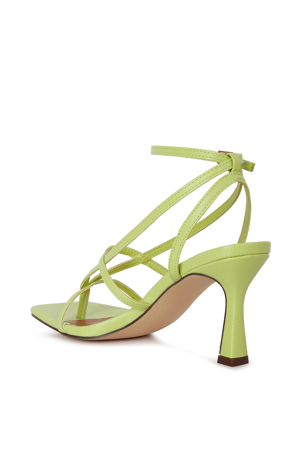 Lime green block online heels