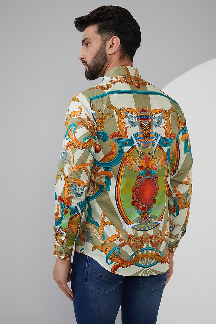 Multi-Colored Pure Cotton Printed Summer Shirt by LoudLess at Pernia's Pop Up Shop