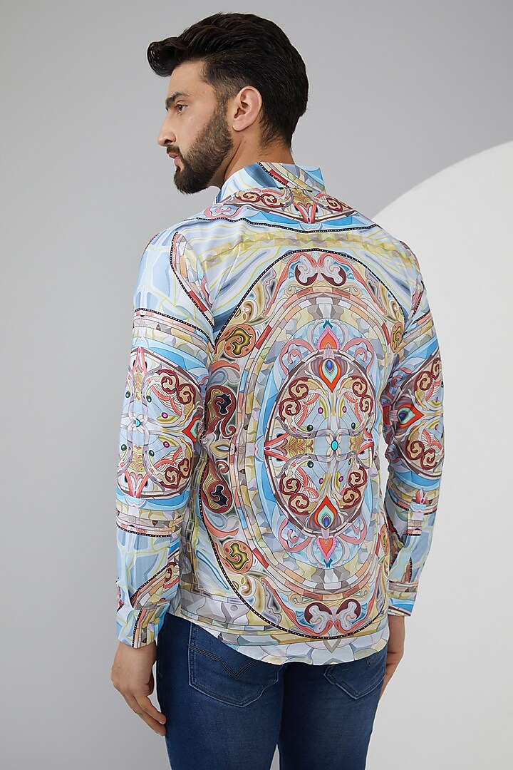 Multi-Colored Pure Cotton Printed Summer Shirt by LoudLess at Pernia's Pop Up Shop