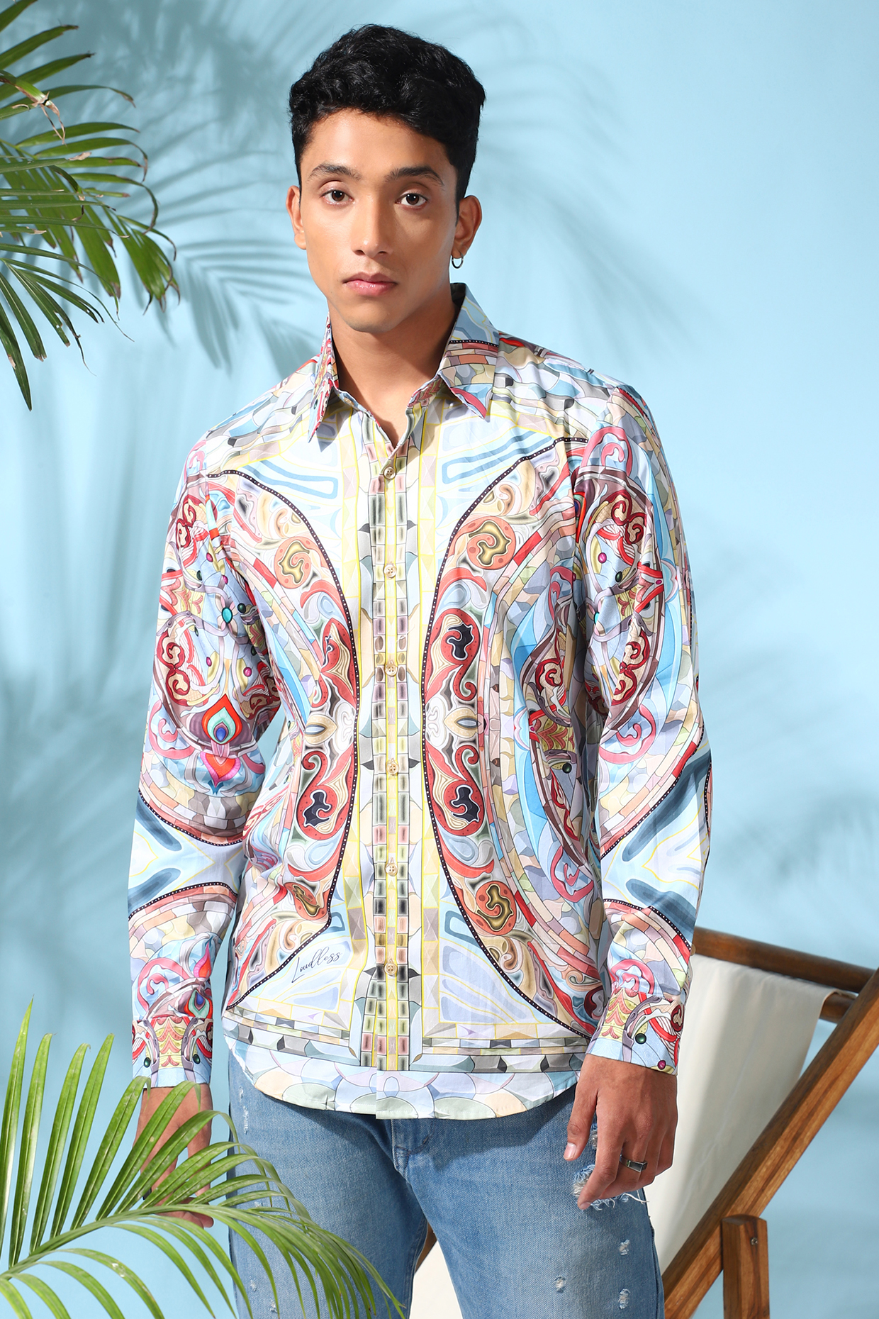 Multi-Colored Pure Cotton Digital Printed Shirt by LoudLess