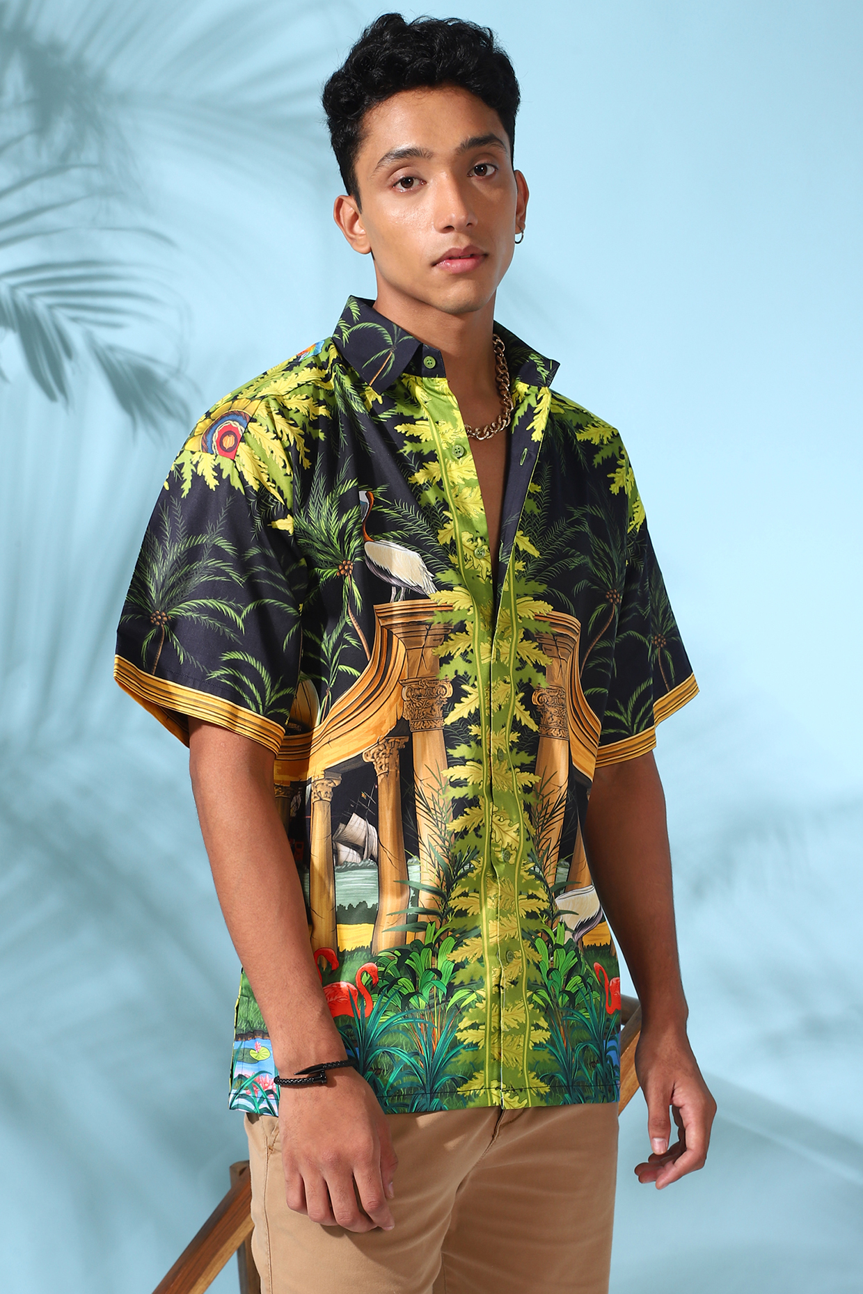 Multi-Colored Pure Cotton Digital Printed Shirt by LoudLess