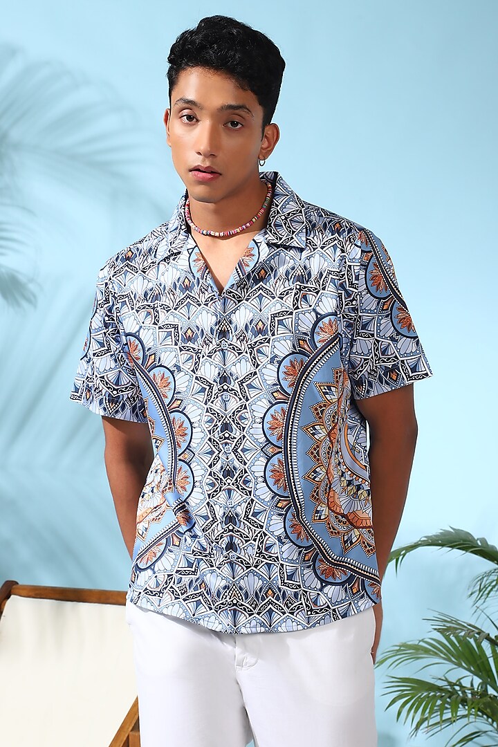 Multi-Colored Pure Cotton Digital Printed Shirt by LoudLess