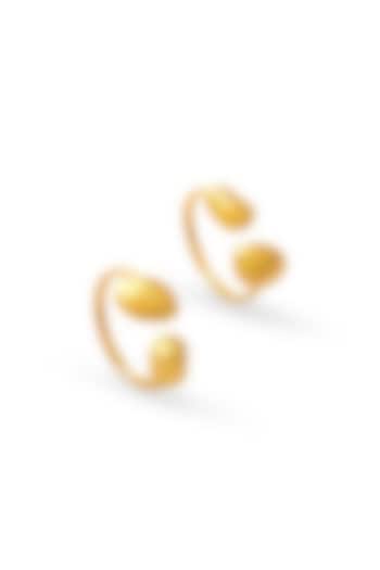 Micro Gold Plated Pebble Rings (Set Of 2) by Love letter at Pernia's Pop Up Shop