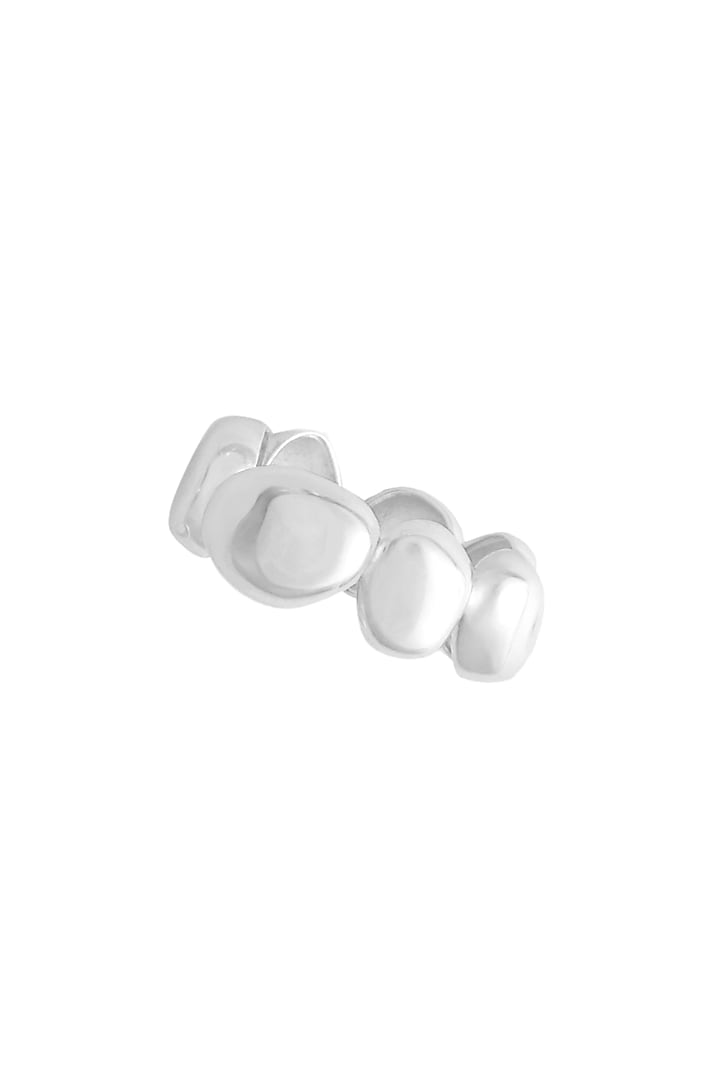 Micro White Finish Pebble Cora Ring by Love letter at Pernia's Pop Up Shop