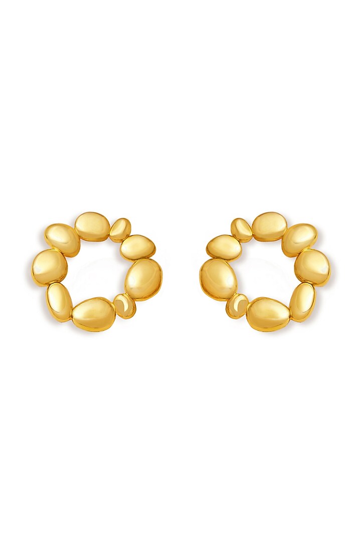 Micro Gold Plated Halo Stud Earrings by Love letter at Pernia's Pop Up Shop
