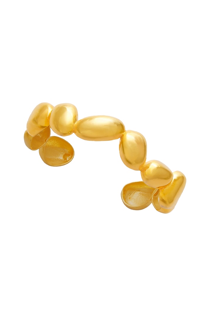 Micro Gold Plated Pebble Bracelet by Love letter