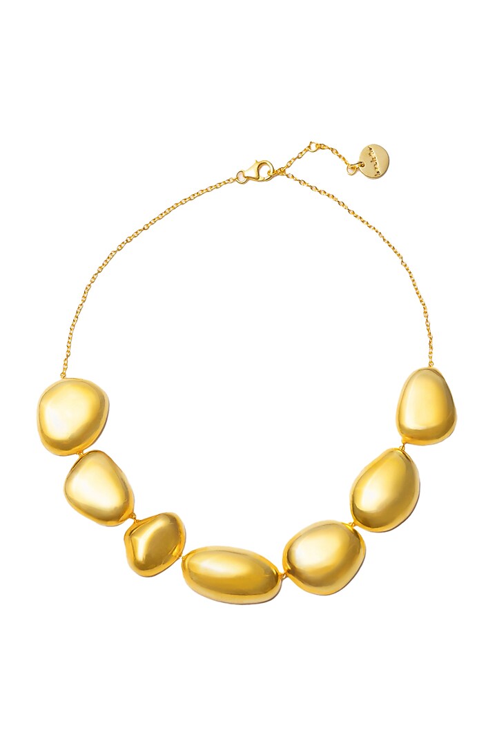 Micro Gold Plated Malibu Statement Necklace by Love letter