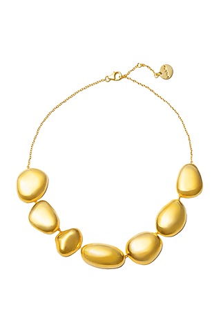 Micro Gold Plated Malibu Statement Necklace by Love letter