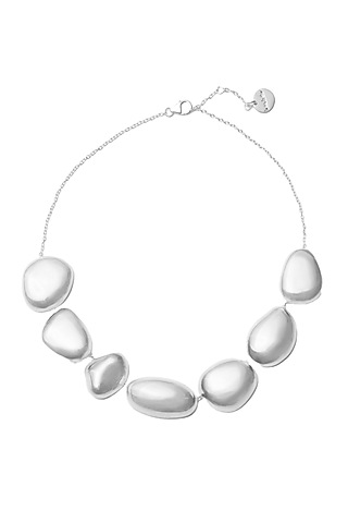 Micro White Finish Malibu Statement Necklace by Love letter