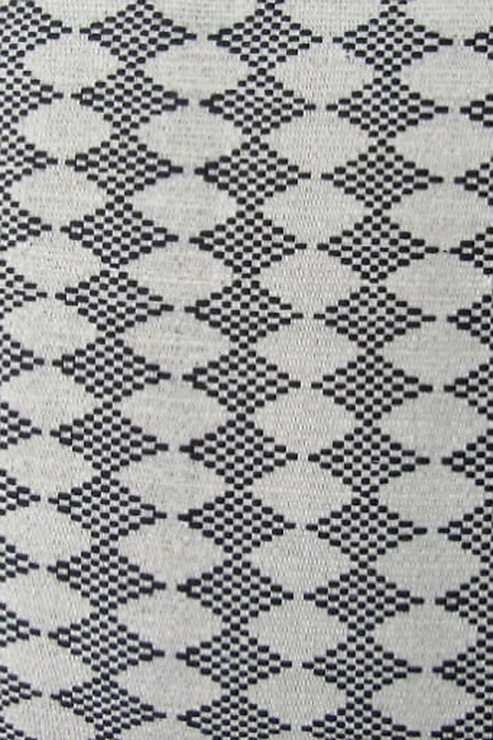 White & Black Cotton Handwoven Ayekumla Cushion Covers (Set of 2) by Lovitoli at Pernia's Pop Up Shop