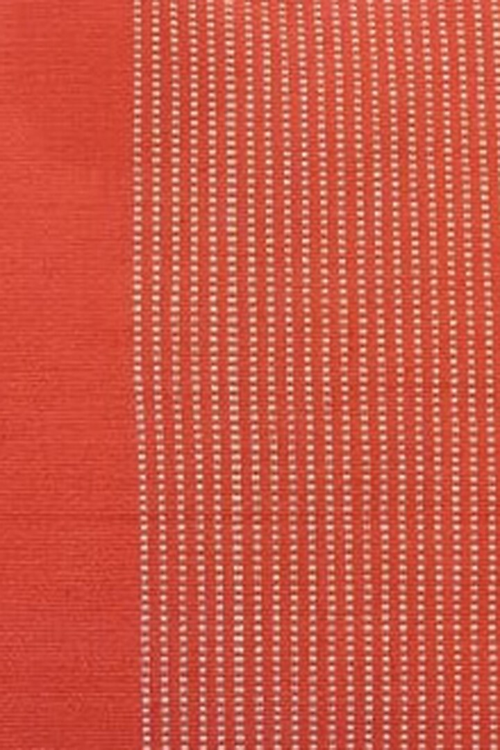 Red & White Cotton Handwoven Akuhu Cushion Covers (Set of 2) by Lovitoli at Pernia's Pop Up Shop