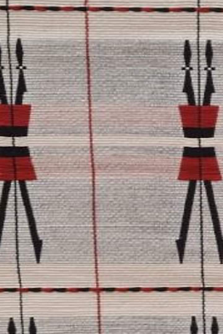 Pink & Red Cotton Handwoven Table Runner by Lovitoli at Pernia's Pop Up Shop