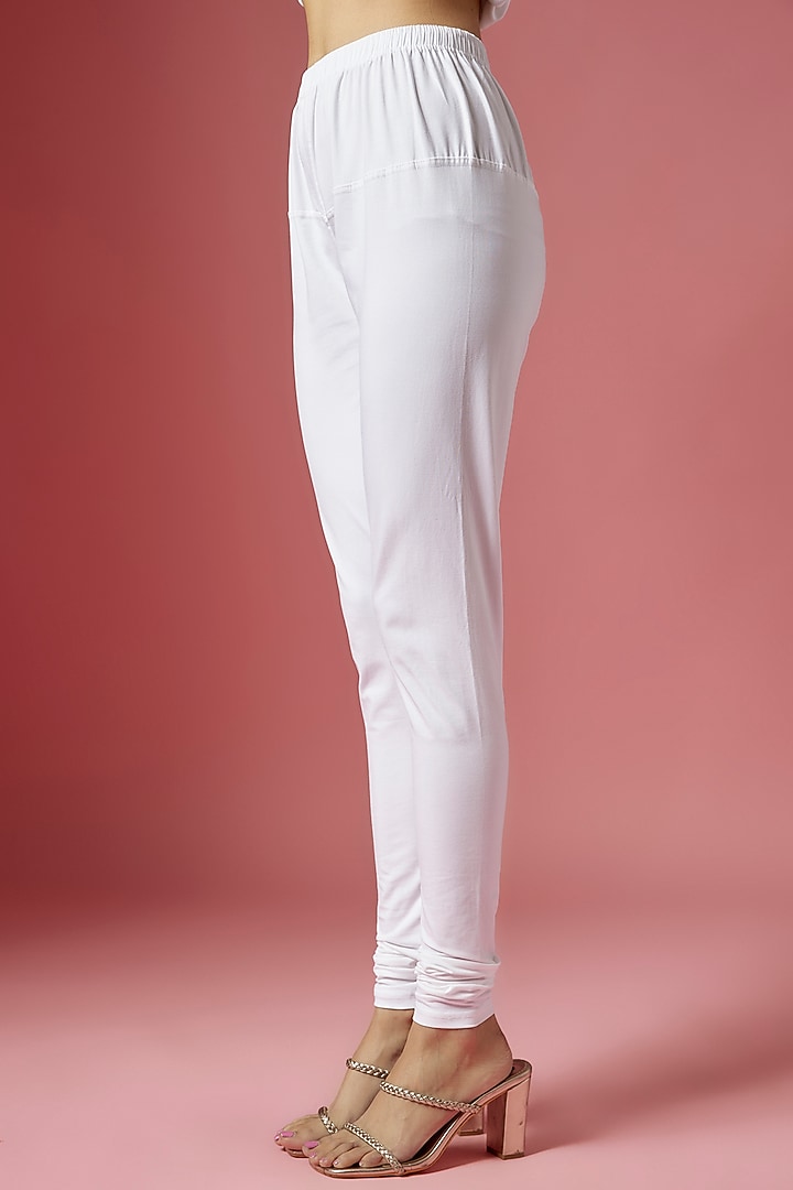 White Satin Floral Printed & Hand Embroidered Kurta Set by LABEL PRIYANKA KAR at Pernia's Pop Up Shop