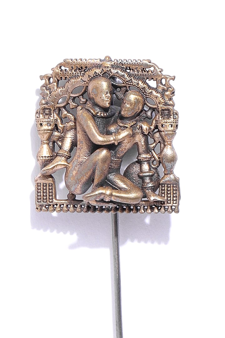 Antique Gold Finish Lapel Pin by Cosa Nostraa at Pernia's Pop Up Shop