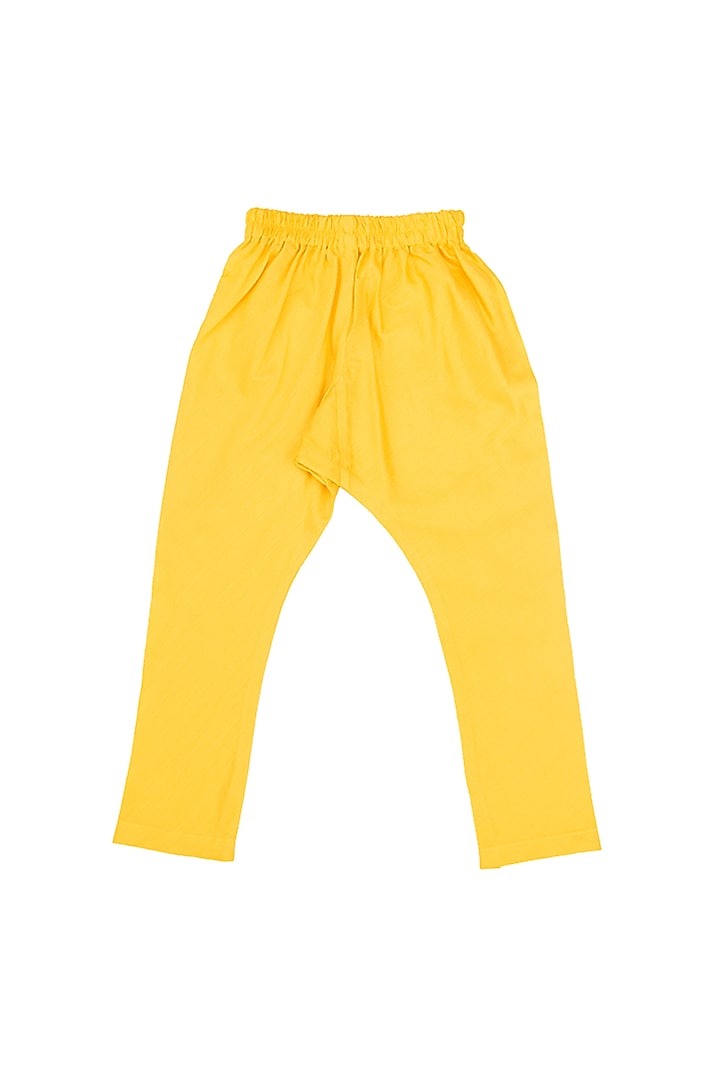 Dandelion Yellow Kurta Set With Mint Green Nehru Jacket For Boys by Little Stars at Pernia's Pop Up Shop