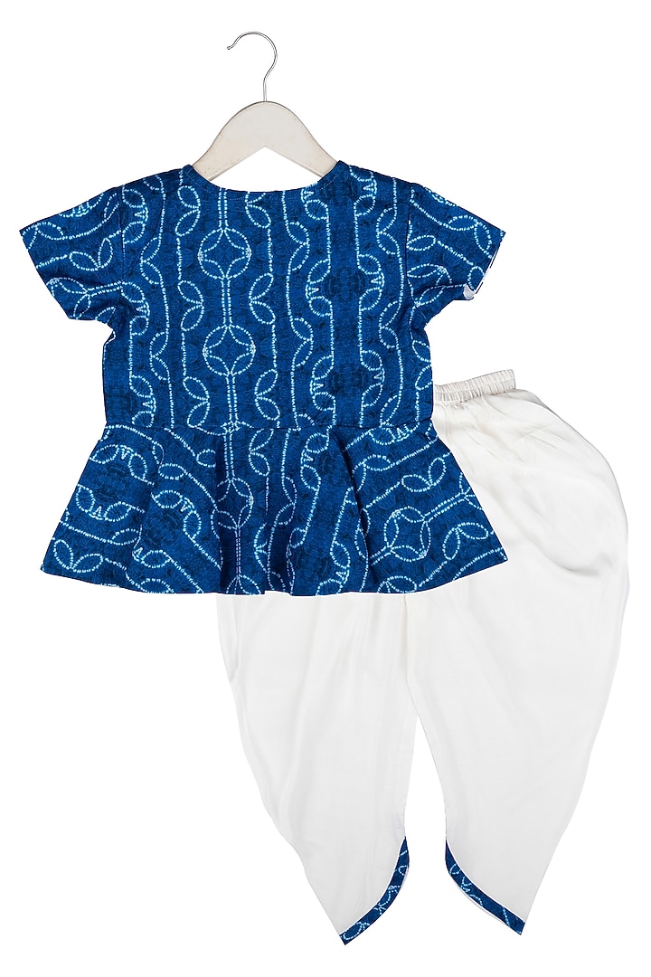 White Muslin Pant Set For Girls by Little Stars at Pernia's Pop Up Shop