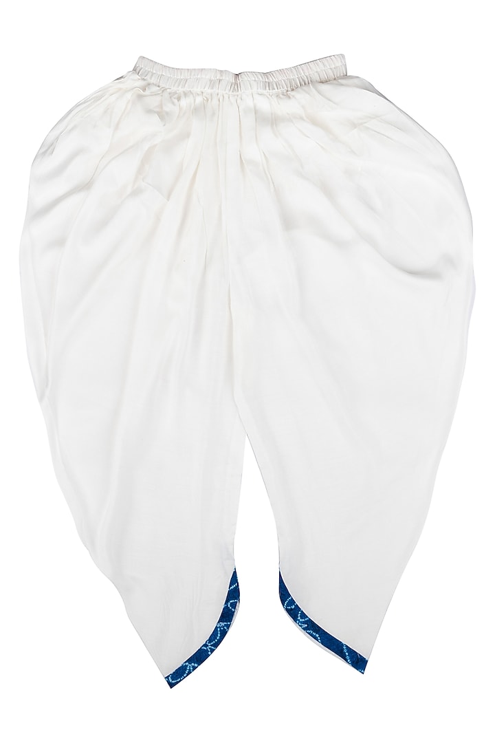 White Muslin Pant Set For Girls by Little Stars at Pernia's Pop Up Shop