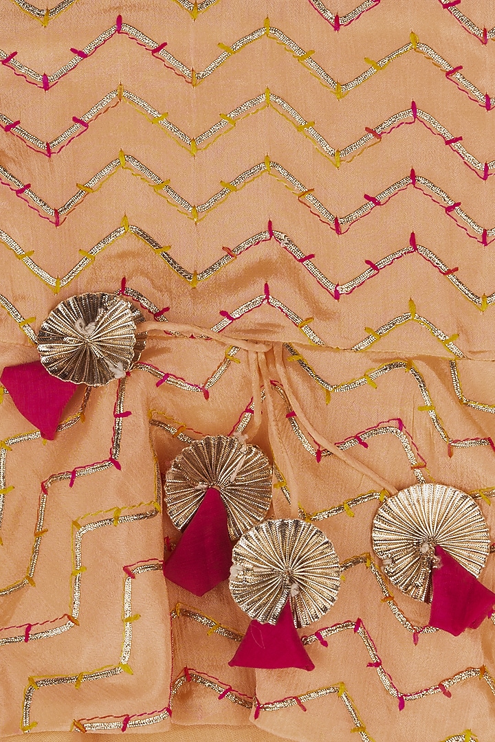 Pink Muslin Dhoti Pant Set For Girls by Little Stars at Pernia's Pop Up Shop